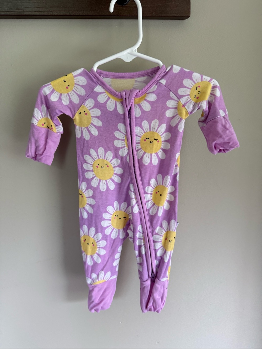 Little Sleepies Preemie flower power zippy